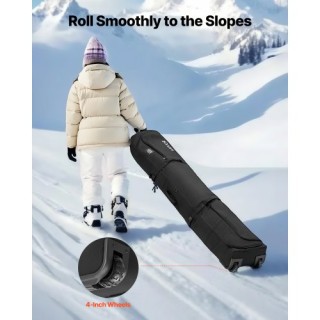 VEVOR Σάκος Μεταφοράς Σκι με Ροδάκια, 175 cm, Μαύρος, 600D Αδιάβροχ... VEVOR Σάκος Μεταφοράς Σκι με Ροδάκια, 175 cm, Μαύρος, 600D Αδιάβροχ...