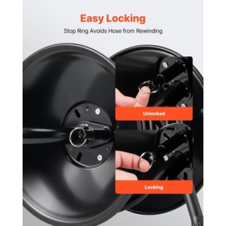 VEVOR Βαρέως Τύπου Πιεστικός Σωλήνας 15,2μ με Λαβή Χειρός 4000PSI γ...