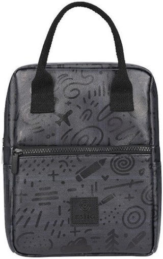 ESTIA Ισοθερμική Τσάντα Φαγητού Save the Aegean 7lt Noir Echo 01-2... ESTIA Ισοθερμική Τσάντα Φαγητού Save the Aegean 7lt Noir Echo 01-2...