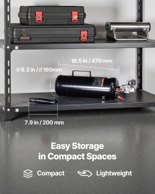 VEVOR Φορητός Συσκευαστής Ελαστικών, 2.1 Gal / 8 L, Χειροκίνητο Εργ...