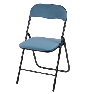 Galileo Πτυσσόμενη καρέκλα εξοικονόμησης χώρου με βελούδινη όψη σε ... Galileo Πτυσσόμενη καρέκλα εξοικονόμησης χώρου με βελούδινη όψη σε ...