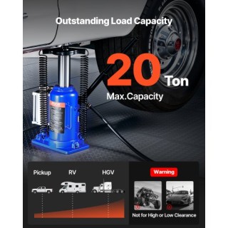 VEVOR Υδραυλικός Γρύλος Μπουκαλιού Υψηλής Ανύψωσης 20 Τόνων (44092l...