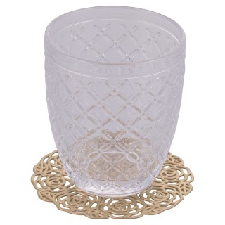 Villa dEste Home Σετ 6 Χρυσά Ροζ Σουβέρ Διάμετρος 10 εκ. 5913911