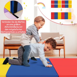 Costway Τριπλή Αναδιπλούμενη Γυμναστική Στρώση για Άνεση και Φορητό...