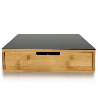 BAKAJI  Δοχείο Συρτάρι για Κάψουλες Καφέ με Γυάλινη Επιφάνεια 31.5x...