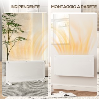 HOMCOM  Θερμαντικό Σώμα Μεταφοράς 2000W με Ρυθμιζόμενη Θερμοκρασία,...