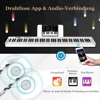 Costway Φορητό Ψηφιακό Πιάνο με 88 Ημιβαρυκεντρισμένα Πλήκτρα και ... Costway Φορητό Ψηφιακό Πιάνο με 88 Ημιβαρυκεντρισμένα Πλήκτρα και ...