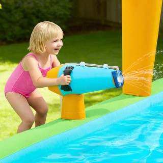 VEVOR Φουσκωτό Κάστρο με Νεροτσουλήθρα & Μίνι Σοκερ, 13.3 x 11.4 x ...