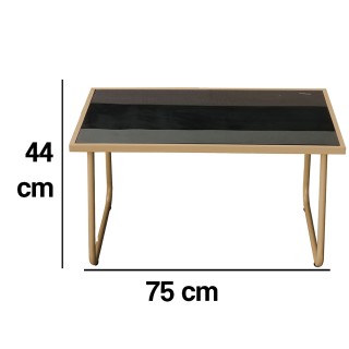 BAKAJI Σετ Κήπου με 2 Καρέκλες, Καναπέ και Τραπέζι για Εξωτερικό Χώ...