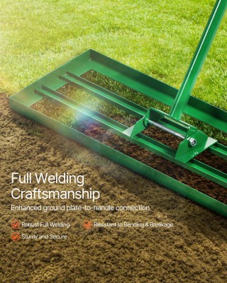 VEVOR Εργαλείο Εξομάλυνσης Γκαζόν 30x10 με Ανθεκτική Λαβή 78 CPPZP1...