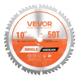 VEVOR Λεπίδα Κυκλικού Πριονιού 254mm, 50 Δόντια, Κοπή Ξύλου DPYJPDP...