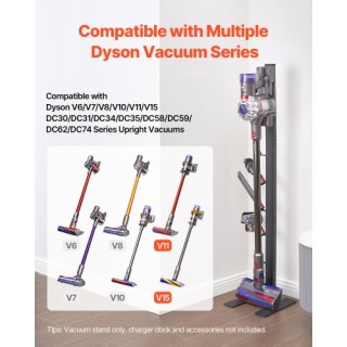 VEVOR Βάση Στήριξης Σκούπας Dyson με 6 Γάντζους XCQZJDSLSFG6GHJRQV0