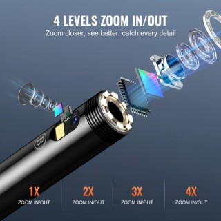 VEVOR Ενδοσκοπική Κάμερα με Φώτα Διπλού Φακού 15m Καλώδιο Οθόνη 4.... VEVOR Ενδοσκοπική Κάμερα με Φώτα Διπλού Φακού 15m Καλώδιο Οθόνη 4....