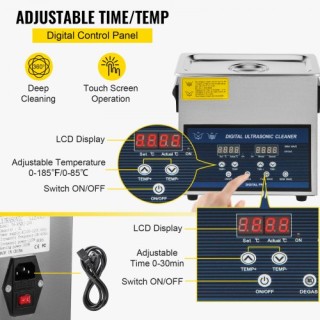 VEVOR 6L Υπερηχητικός Καθαριστής Διπλής Συχνότητας με Θερμαντήρα γι... VEVOR 6L Υπερηχητικός Καθαριστής Διπλής Συχνότητας με Θερμαντήρα γι...