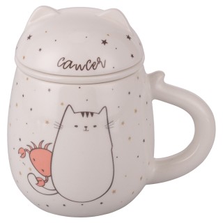 Villa dEste Home Κεραμική Κούπα Τισανιέρα 350 ml Oroscocats Καρκίνο...