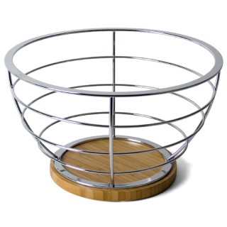 BAKAJI Στρογγυλό Μεταλλικό και Ξύλινο Πιάτο Φρούτων 26 x 15 εκ. 028... BAKAJI Στρογγυλό Μεταλλικό και Ξύλινο Πιάτο Φρούτων 26 x 15 εκ. 028...