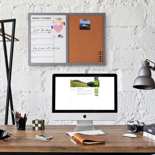 BAKAJI Πίνακας Ανακοινώσεων Μαγνητικός Λευκός και Φελλός Συνδυασμέν... BAKAJI Πίνακας Ανακοινώσεων Μαγνητικός Λευκός και Φελλός Συνδυασμέν...