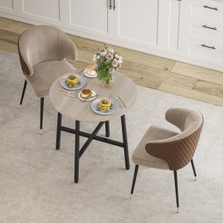 HOMCOM Στρογγυλό Βιομηχανικό Τραπέζι Φ80x75 εκ., Μαύρο/Ξύλο 83A-266... HOMCOM Στρογγυλό Βιομηχανικό Τραπέζι Φ80x75 εκ., Μαύρο/Ξύλο 83A-266...