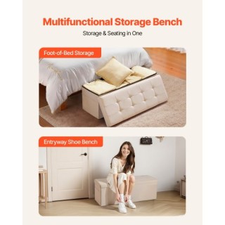 VEVOR Πτυσσόμενο Σκαμπό Αποθήκευσης, Πάγκος με Τσέπες στα Πλευρά, Υ... VEVOR Πτυσσόμενο Σκαμπό Αποθήκευσης, Πάγκος με Τσέπες στα Πλευρά, Υ...