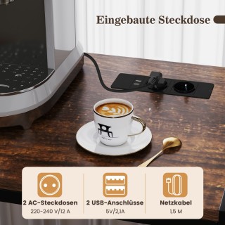 Costway Ράφι Κουζίνας  150x40x80 εκ.με Ενσωματωμένο Σταθμό Φόρτισης...