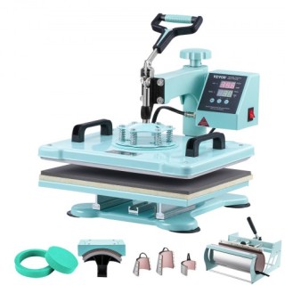 Πρέσα Θερμότητας VEVOR 12x15 8 σε 1 με Πρέσα για Κύπελλα 30oz για Μ...