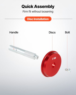 VEVOR Σετ Εργαλείων Πρεσαρίσματος Ρουλεμάν, 43 τμχ, Μεγέθη Δίσκων έ...