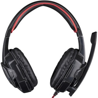 BAKAJI Ακουστικά Gaming Over-Ear με Κόκκινο LED Φωτισμό και Μικρόφω...