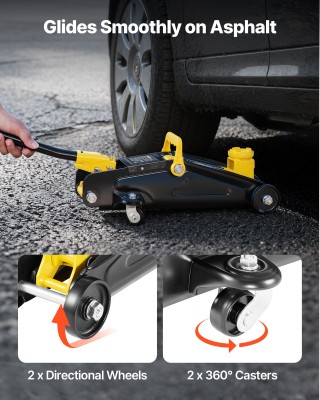 VEVOR Ανυψωτικό Δαπέδου Χαμηλού Προφίλ 2 Τόνων για Αθλητικά Αυτοκίν...