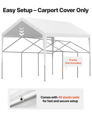 VEVOR Αντικατάσταση Κάλυψης Carport 3.6 x 6 m - UV Ανθεκτικό & Αδιά... VEVOR Αντικατάσταση Κάλυψης Carport 3.6 x 6 m - UV Ανθεκτικό & Αδιά...