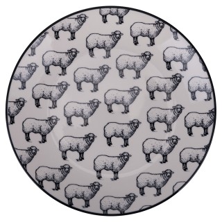 Villa dEste Home Σετ 6 τμχ Πιάτο Φρούτων 19 εκ. από Πορσελάνη με Δι...