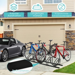 Costway  Βάση Ποδηλάτου με 5 Θέσεις Στάθμευσης Μαύρη AT5534BK