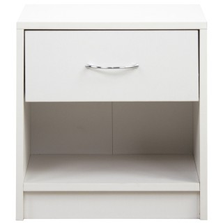 Συρταριέρα / Κομοδίνο με Συρτάρι και Κάτω Ράφι 39 x28 x41 cm Λευκό ...