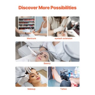 VEVOR Φωτιστικό Νυχιών 20W με Κλιπ & Βάση Κινητού LED Ημισέληνος WS... VEVOR Φωτιστικό Νυχιών 20W με Κλιπ & Βάση Κινητού LED Ημισέληνος WS...