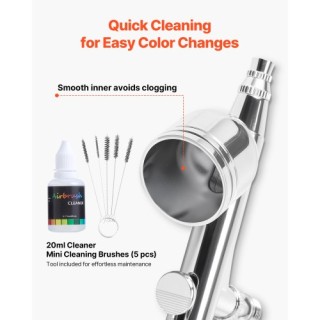 VEVOR Σετ Αερογράφου με Αεροσυμπιεστή 1/6 HP, 3 Αερογράφους, 3 Μύτε... VEVOR Σετ Αερογράφου με Αεροσυμπιεστή 1/6 HP, 3 Αερογράφους, 3 Μύτε...