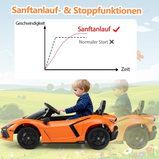 Costway Παιδικό Ηλεκτροκίνητο Αυτοκίνητο Lamborghini Revuelto 12V μ...