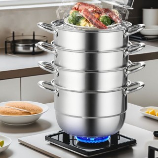 Ατμομάγειρας VEVOR Ανοξείδωτος 5 Επιπέδων 30cm για Μαγείρεμα σε Εστ... Ατμομάγειρας VEVOR Ανοξείδωτος 5 Επιπέδων 30cm για Μαγείρεμα σε Εστ...