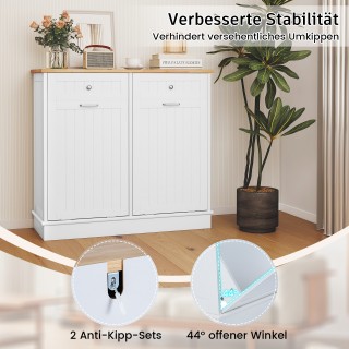 Costway Ντουλάπι Κουζίνας 90 x 33x 100 cm με 2 Πόρτες, Επιφάνεια Κο...