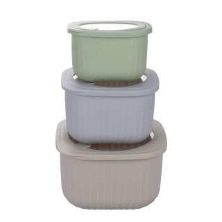 Galileo Σετ 3 δοχείων με καπάκι από πλαστικό PP SChef 5918281 Galileo Σετ 3 δοχείων με καπάκι από πλαστικό PP SChef 5918281