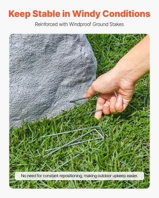 VEVOR Πλαστικό Βραχώδες Κάλυμμα για Κήπο, Γκρι, Μεσαίο Μέγεθος KXYS... VEVOR Πλαστικό Βραχώδες Κάλυμμα για Κήπο, Γκρι, Μεσαίο Μέγεθος KXYS...