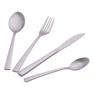 Villa dEste Home Σετ 24 Ανοξείδωτων Σκευών Silver Madison Φινίρισμα...