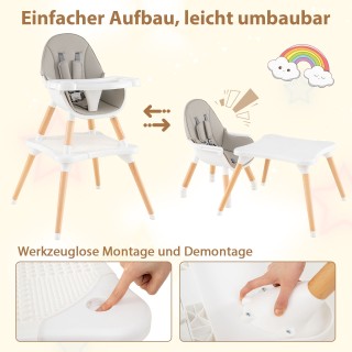 Costway Πολυλειτουργική Καρέκλα Φαγητού για Μωρά & Νήπια 6-σε-1 με... Costway Πολυλειτουργική Καρέκλα Φαγητού για Μωρά & Νήπια 6-σε-1 με...