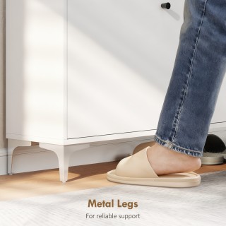 HOMCOM Σκονιστήριο Slim με 2 Συρτάρια Αναδιπλούμενα και Ρυθμιζόμενα...