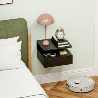 HOMCOM Κρεμαστό Κομοδίνο για Κρεβατοκάμαρα με Συρτάρι και Ράφι από ... HOMCOM Κρεμαστό Κομοδίνο για Κρεβατοκάμαρα με Συρτάρι και Ράφι από ...