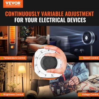 VEVOR 3000VA Μετασχηματιστής Τάσης 10A 0-300V Ρυθμιστής LCD CE  KBB...