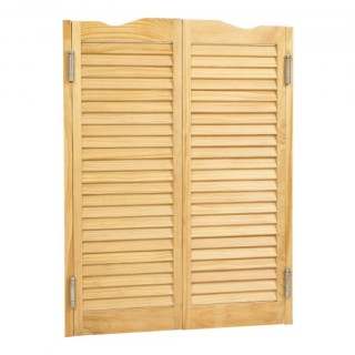 VEVOR Διπλή Πόρτα Swinging Cafe από Πεύκο με Καμάρα - Ήσυχη Λειτουρ...