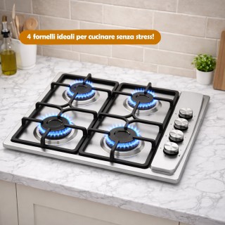 BAKAJI Εστία Μαγειρέματος από Ανοξείδωτο Ατσάλι και Μαντέμι με 4 Κα... BAKAJI Εστία Μαγειρέματος από Ανοξείδωτο Ατσάλι και Μαντέμι με 4 Κα...