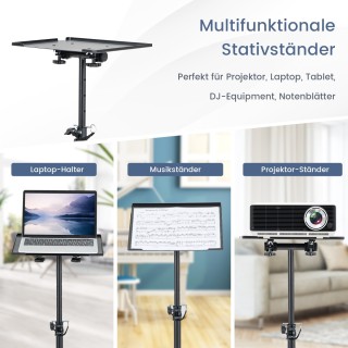 Costway Πολυλειτουργική Βάση Προβολέα με 180° Ρυθμιζόμενο Δίσκο - Μ...