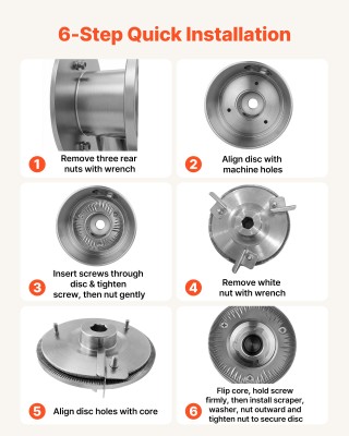 VEVOR 2 τεμ. Δίσκοι Άλεσης από Χυτοσίδηρο για Ηλεκτρικό Μύλο Σιτηρώ... VEVOR 2 τεμ. Δίσκοι Άλεσης από Χυτοσίδηρο για Ηλεκτρικό Μύλο Σιτηρώ...