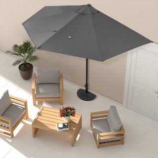 BAKAJI Ομπρελόνι Ημισέληνος Τοίχου για Κήπο Αντηλιακό Τοίχου Εξωτε... BAKAJI Ομπρελόνι Ημισέληνος Τοίχου για Κήπο Αντηλιακό Τοίχου Εξωτε...