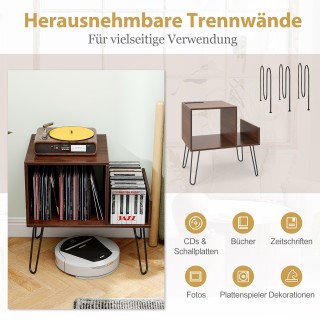 Costway Τραπεζάκι Καφέ με Σταθμό Φόρτισης και Θέσεις για Πικάπ 67 x...